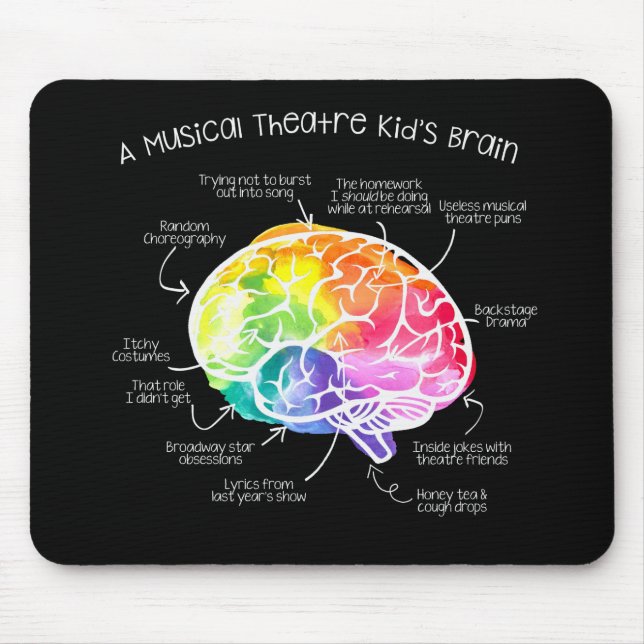 Tapis De Souris Amant Mousepad de théâtre musical (Devant)