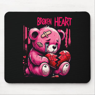 Tapis De Souris Amant Perdant Dégoulinant Blessure Cœur Brisé Doul