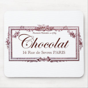 Tapis De Souris Amants de chocolat…. aimez cet art français