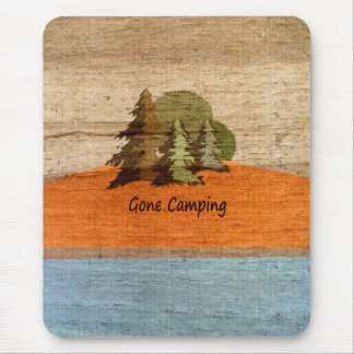 Tapis De Souris Amants de nature en bois campants allés de regard