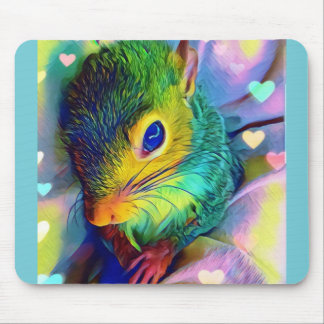 Tapis De Souris Amarante entourée par le mousepad d'amour