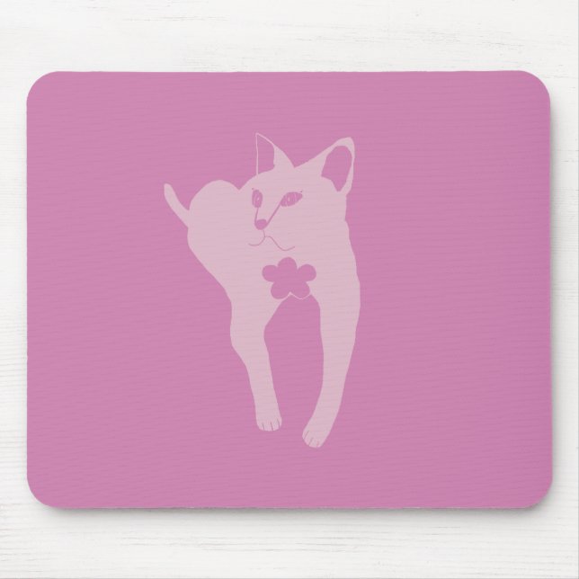 Tapis de souris amateur de chat (Devant)