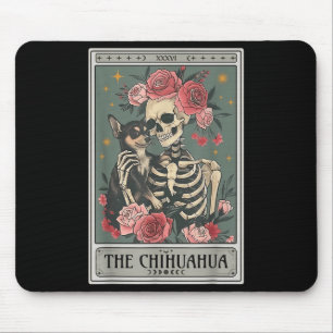 Tapis De Souris Amateur de chien chihuahua rétro La lune Halloween