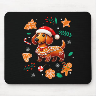 Tapis De Souris Amateur de chien saucisse pain d'épice Dachshund N
