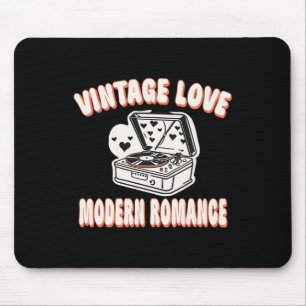 Tapis De Souris Amateur de disque vinyle Saint-Valentin Amour vint