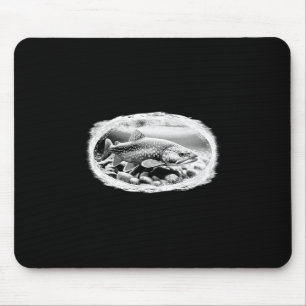 Tapis De Souris Amateur de pêche à la mouche sèche pour truites de