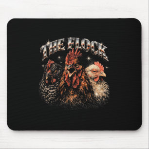 Tapis De Souris Amateur de poulet de la cour des années 80 Musique