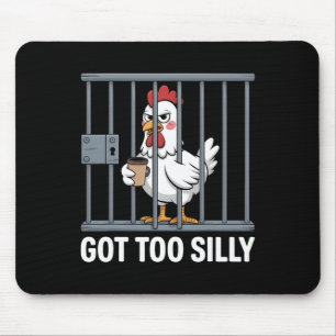 Tapis De Souris Amateur de poulet drôle de pun humour trop drôle