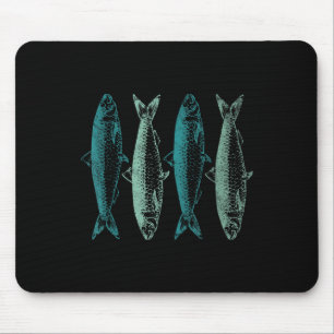 Tapis De Souris Amateur de sardines en conserve Art de sardines vi