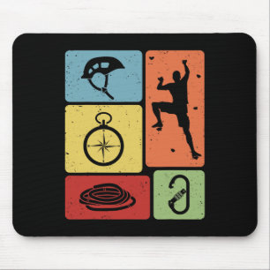 Tapis De Souris Amateurs de bloc d'escalade de roche drôles Hommes