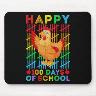 Tapis De Souris Amateurs De Poulets Professeur Étudiant Heureux 10