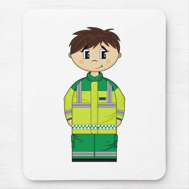 Tapis De Souris Ambulancier mignon Mousepad (Devant)