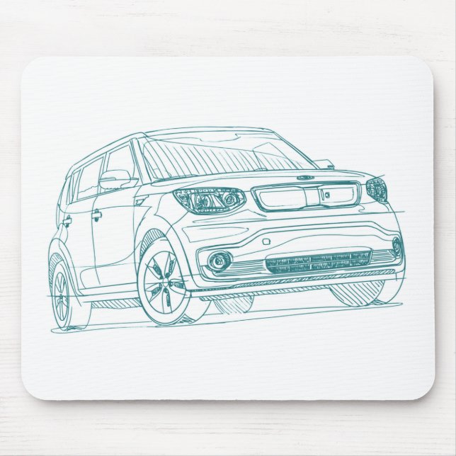 Tapis De Souris Âme EV 2015 de Kia (Devant)