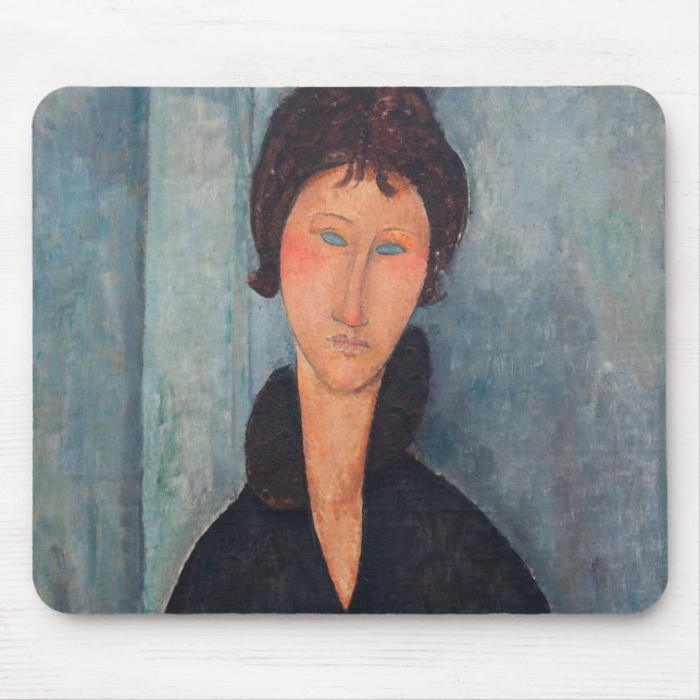 Tapis De Souris Amedeo Modigliani - Femme aux yeux bleus (Devant)