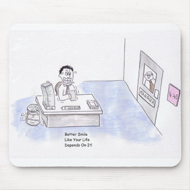 Tapis De Souris Améliorez le sourire Mousepad (Devant)