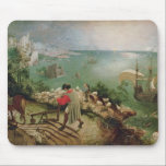 Tapis De Souris Aménagez en parc avec l'automne d'Icare, c.1555<br><div class="desc">Aménagez en parc avec l'automne d'Icare,  c.1555 %pipe % par Pieter l'emplacement plus ancien d'art de Bruegel | : DES Beau-Art de Belgique,  nombre de Musees Royaux de collection flamand d'image de l'artiste | de Bruxelles,  Belgique | : XIR3675</div>