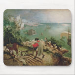Tapis De Souris Aménagez en parc avec l'automne d'Icare, c.1555<br><div class="desc">Nombre de collection d'image :  Paysage XIR3675 avec l'automne d'Icare,  c.1555 (huile sur la toile). Bruegel,  Pieter l'huile (c.1525-69) plus ancienne sur la toile. DES Beau-Art de Belgique,  Bruxelles,  Belgique Giraudon de Musees Royaux.  16ème</div>