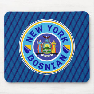 Tapis de souris américain bosniaque de New York