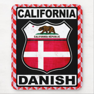 Tapis de souris américain danois de Californie