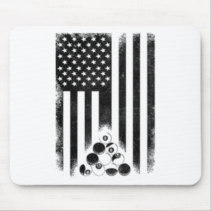 Tapis De Souris Américain Drapeau en rack Billard Joueur Billiard