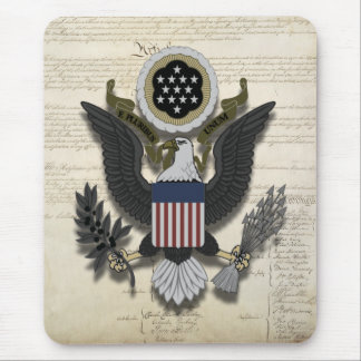 Tapis De Souris Américain Eagle sur la constitution