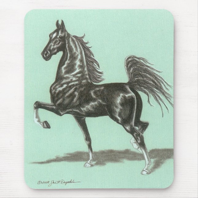 Tapis De Souris Américain Saddlebred Mousepad (Devant)