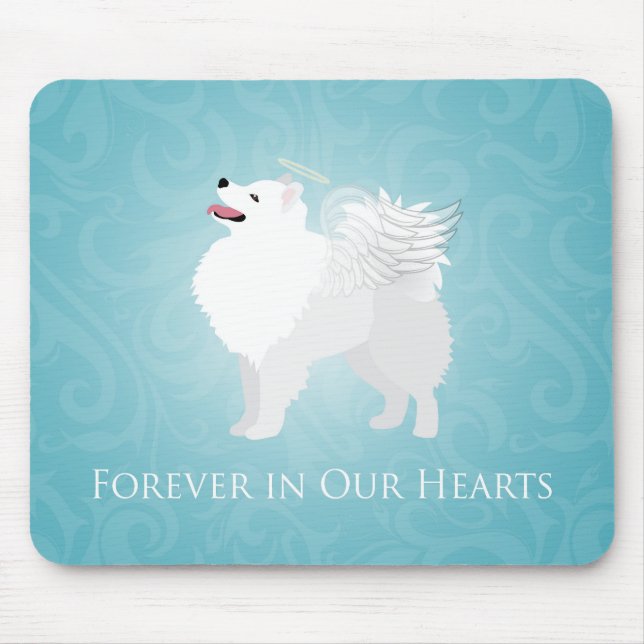 Tapis De Souris American Eskimo Chien animal de compagnie perdre l (Devant)