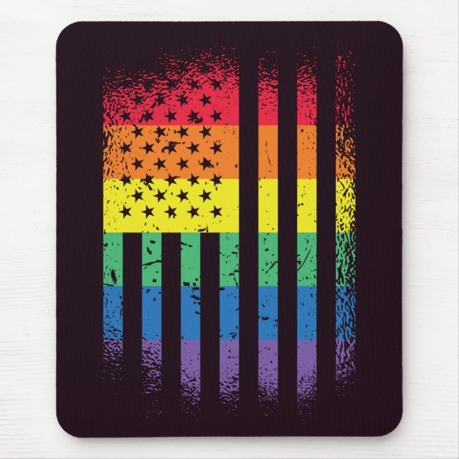 Tapis De Souris American Pride Grunge (Devant)