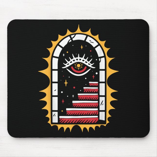 Tapis De Souris American traditionnel Old School Tattoo Flash Encr (Devant)