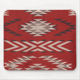 Tapis De Souris Amérindien Motif rouge du sud-ouest
