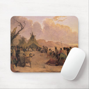 Tapis De Souris Amérindien vintage, Danse de médecine par Eastman