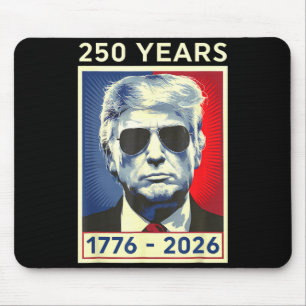 Tapis De Souris Amérique 250e anniversaire 4 juillet 250 ans Trump