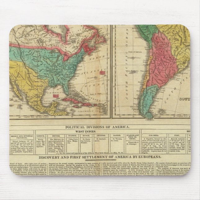 Tapis De Souris Amérique 3 (Devant)