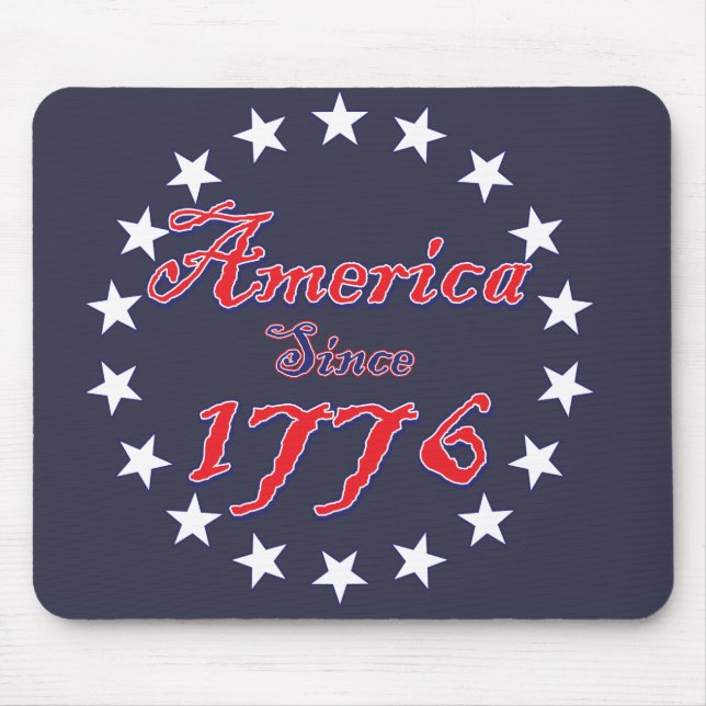 Tapis De Souris Amérique depuis 1776 (Devant)