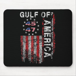 Tapis De Souris Amérique du Golfe des États-Unis Salutation Trump 