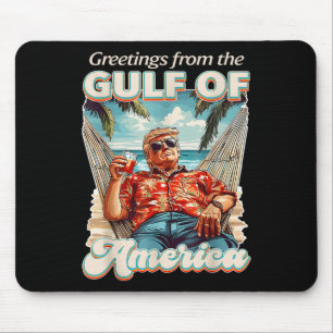 Tapis De Souris Amérique du Golfe des États-Unis Salutation Trump