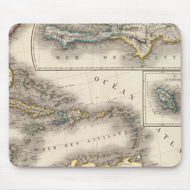 Tapis De Souris Amérique du Nord Sud (Devant)