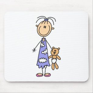 Tapis De Souris Ami Mousepad de caresse d'ours de nounours