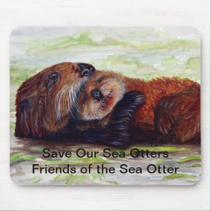Tapis De Souris Amis de la loutre de mer Mousepad #2