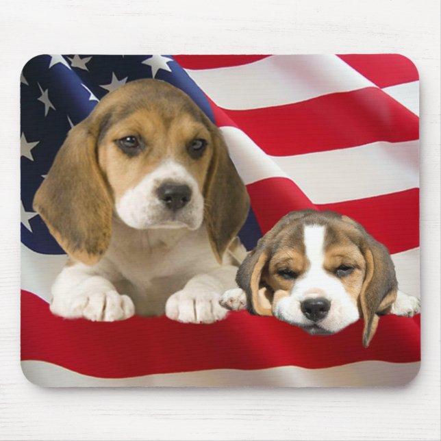 Tapis De Souris Amis Mousepad de beagle (Devant)