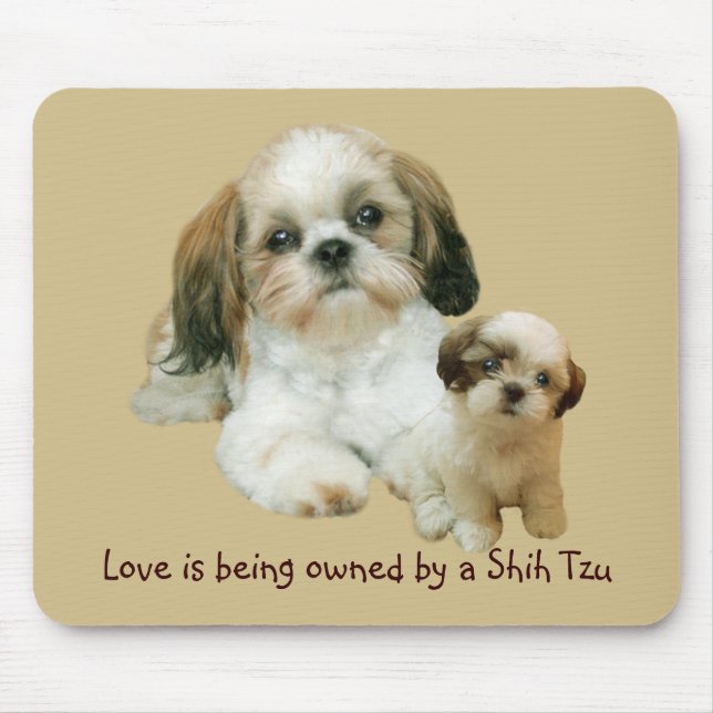 Tapis De Souris Amis Mousepad de Shih Tzu (Devant)