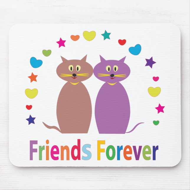 Tapis De Souris amis pour toujours (Devant)