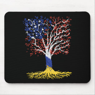 Tapis De Souris Amitié Ukraine États-Unis Amérique Racines Ukraini