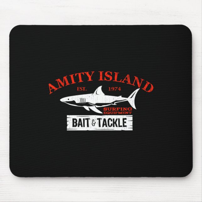 Tapis De Souris Amity Island It Et S'Attaquer Retro Fishing 1 (Devant)