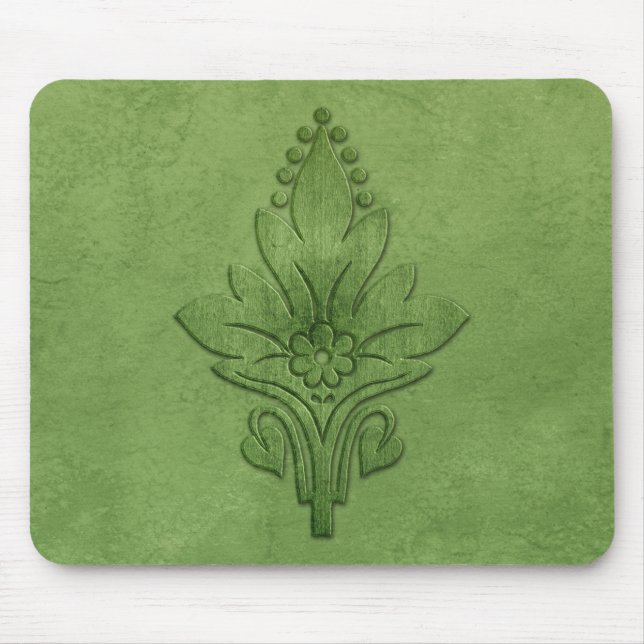 Tapis De Souris Amoroso : PARCHEMIN ÂGÉ en vert (Devant)