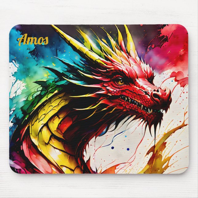 Tapis De Souris AMOS ~ Dragon Zany ~ Mousepad (Devant)