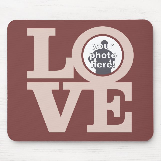 Tapis De Souris AMOUR avec votre photo personnalisée mousepad (Devant)