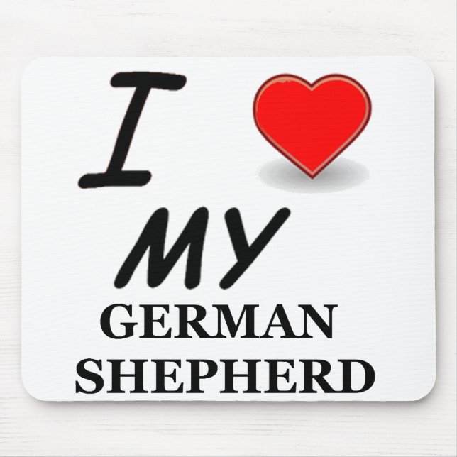 Tapis De Souris amour berger allemand (Devant)