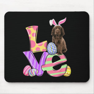 Tapis De Souris Amour Bunny Sus Chien Espagnol OEufs de Pâques Jou