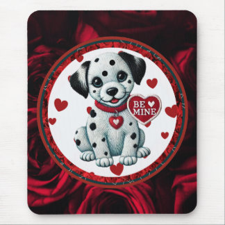 Tapis De Souris Amour chiot dalmate Mousepad - Soyez à moi Valenti